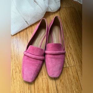 Veronica Beard Suede Loafers | Pink suede loafer | Spring loafer | Barbie pink!